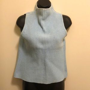 Carolina Blue Knit Crop Sweater